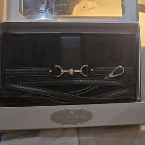 Etienne Aigner Elegant Black Clutch